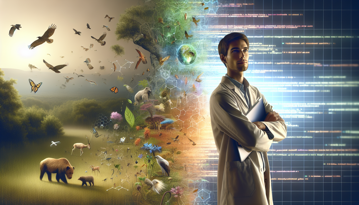 alt_text: Analyzing ecosystems using data science to enhance environmental understanding and management.